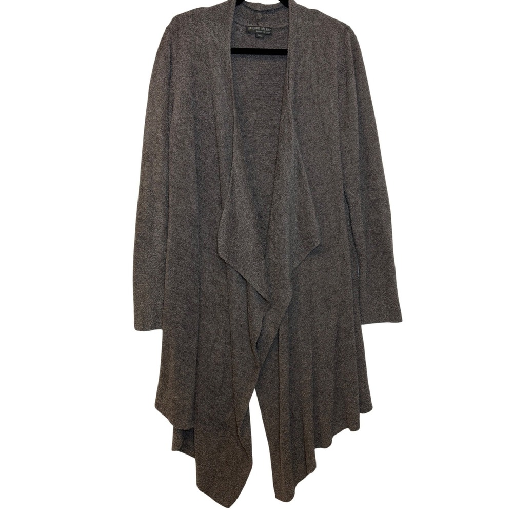 Barefoot‎ Dreams Bamboo Chic Lite Calypso Drape Cardigan Mocha Taupe L/XL